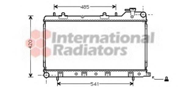 51002045 VAN Wezel radiador refrigeración del motor