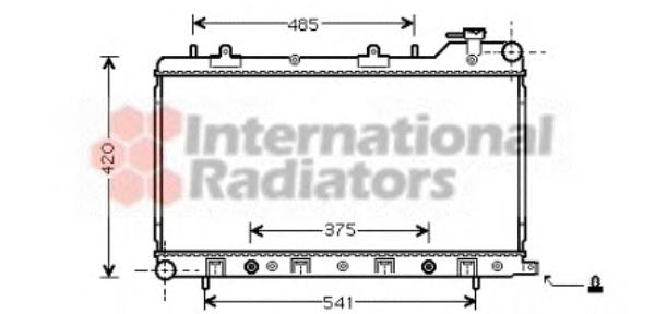 51002046 VAN Wezel radiador refrigeración del motor