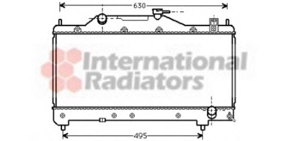 53002283 VAN Wezel radiador refrigeración del motor