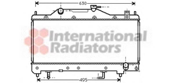 53002284 VAN Wezel radiador refrigeración del motor