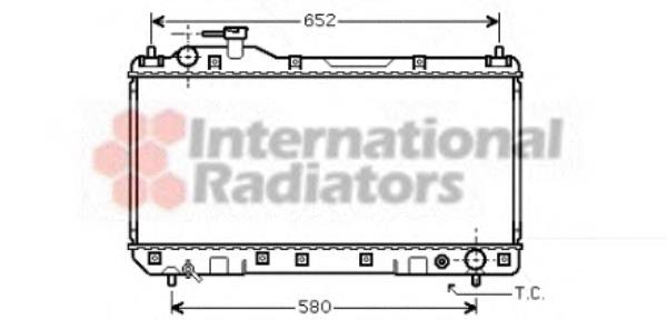 53002297 VAN Wezel radiador refrigeración del motor