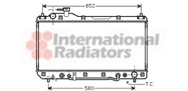 53002298 VAN Wezel radiador refrigeración del motor