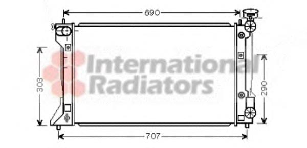 53002293 VAN Wezel radiador refrigeración del motor