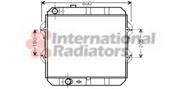 53002292 VAN Wezel radiador refrigeración del motor