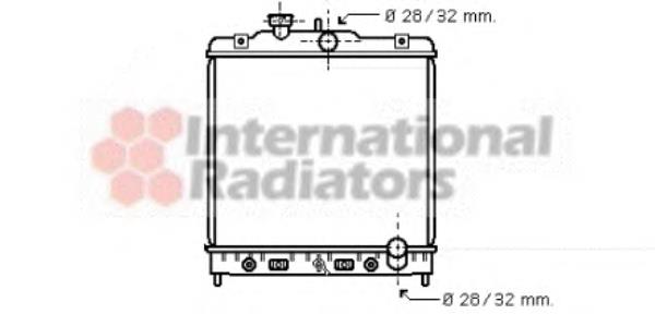 25002123 VAN Wezel radiador refrigeración del motor