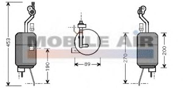 1800D310 VAN Wezel receptor-secador del aire acondicionado