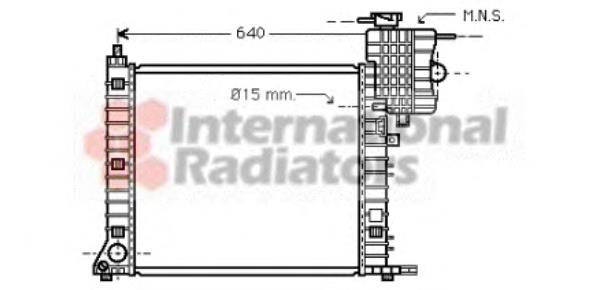 30002336 VAN Wezel radiador refrigeración del motor