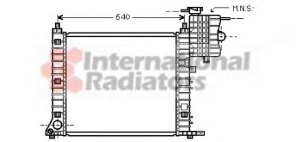 30002348 VAN Wezel radiador refrigeración del motor