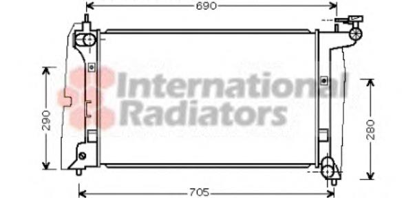 53002289 VAN Wezel radiador refrigeración del motor