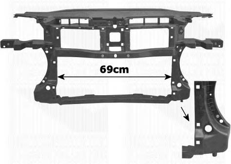 5839668 VAN Wezel soporte de radiador completo