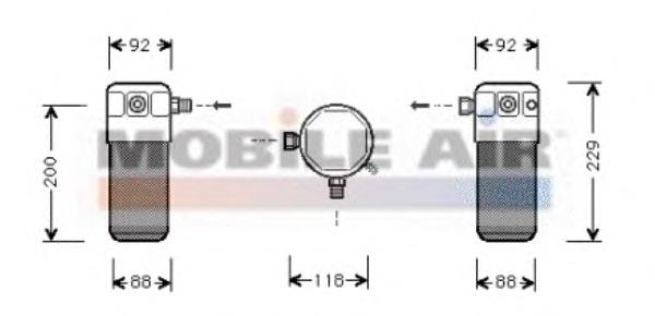 8100D021 VAN Wezel receptor-secador del aire acondicionado