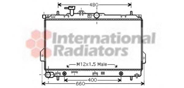 82002096 VAN Wezel radiador refrigeración del motor