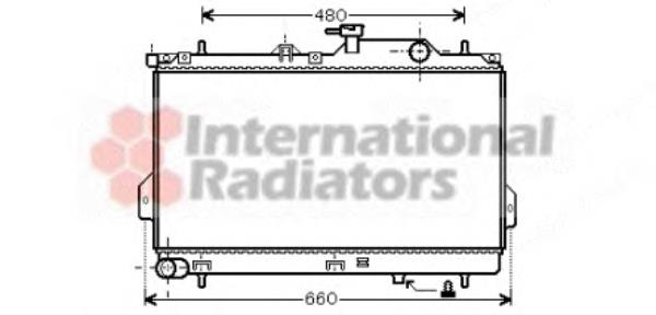 82002098 VAN Wezel radiador refrigeración del motor