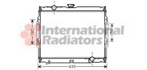 82002108 VAN Wezel radiador refrigeración del motor