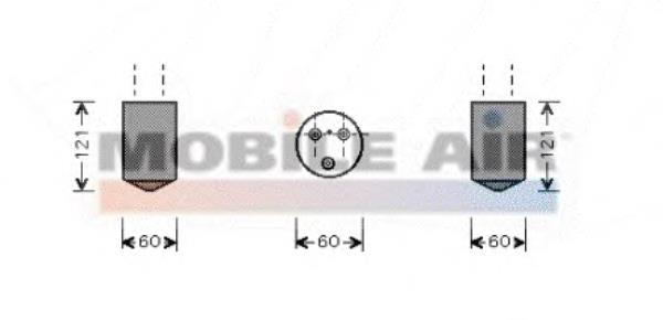 8100D042 VAN Wezel receptor-secador del aire acondicionado