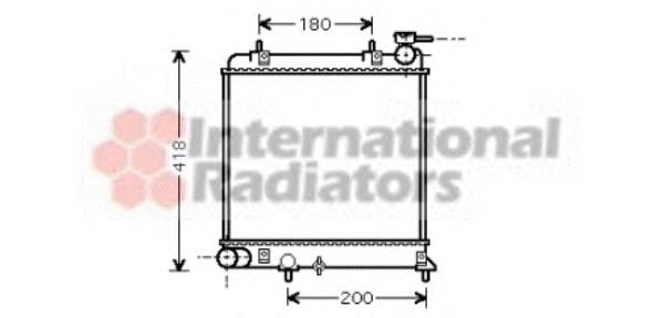 82002085 VAN Wezel radiador refrigeración del motor