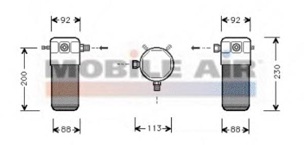 5900D099 VAN Wezel receptor-secador del aire acondicionado