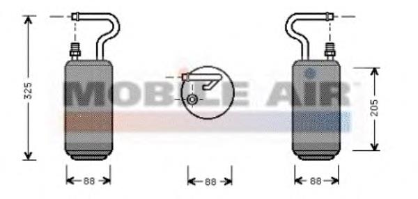 5900D097 VAN Wezel receptor-secador del aire acondicionado