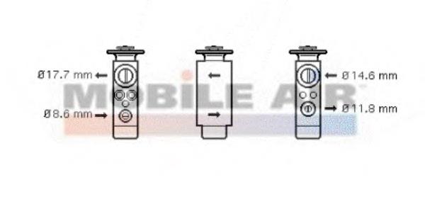 74001048 VAN Wezel válvula de expansión, aire acondicionado