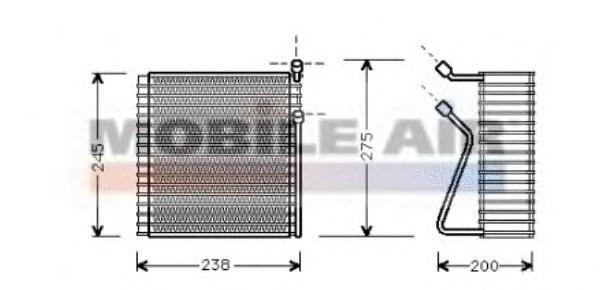 5900V091 VAN Wezel evaporador, aire acondicionado