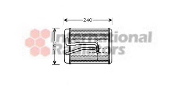 82006119 VAN Wezel radiador de calefacción