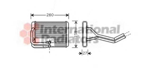 82006122 VAN Wezel radiador de calefacción