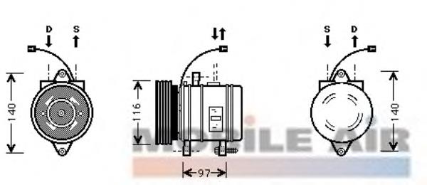 8200K013 VAN Wezel compresor de aire acondicionado