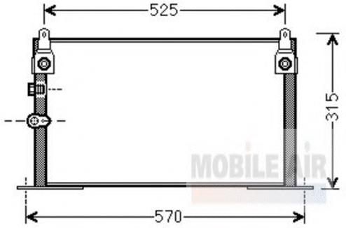 53005585 VAN Wezel condensador aire acondicionado