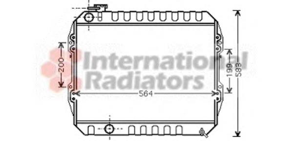 53002374 VAN Wezel radiador refrigeración del motor