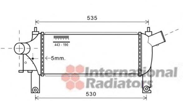 13004339 VAN Wezel radiador de aire de admisión