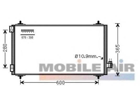 09005271 VAN Wezel condensador aire acondicionado