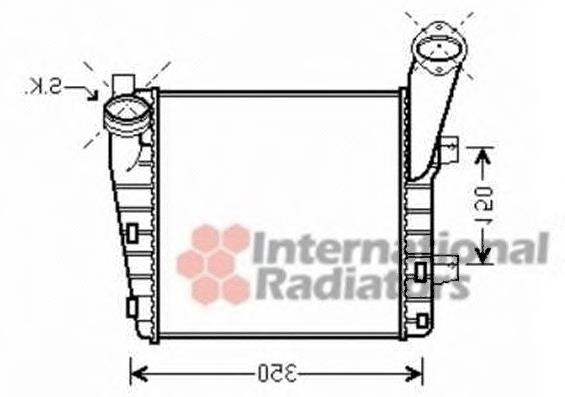 74004057 VAN Wezel radiador de aire de admisión