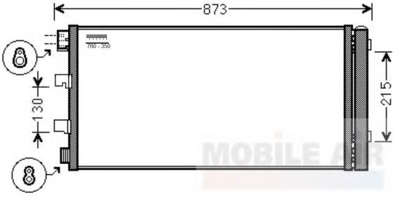 43005475 VAN Wezel condensador aire acondicionado