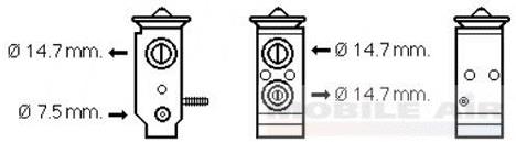  Válvula de expansión, aire acondicionado para Hyundai Elantra 4 