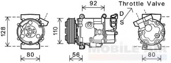 0600K416 VAN Wezel compresor de aire acondicionado