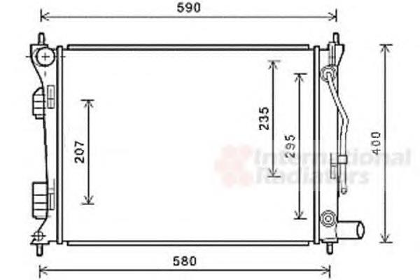 82002276 VAN Wezel radiador refrigeración del motor