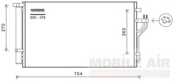 82005279 VAN Wezel condensador aire acondicionado