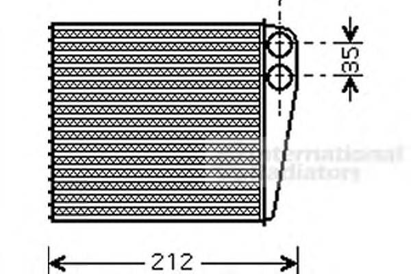 13006256 VAN Wezel radiador de calefacción