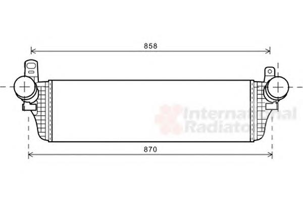 58004313 VAN Wezel radiador de aire de admisión