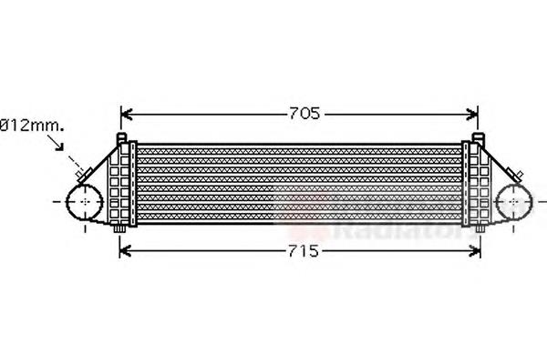 59004164 VAN Wezel radiador de aire de admisión