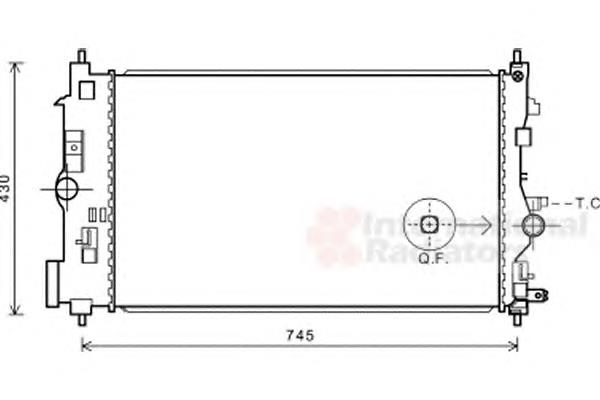 37002591 VAN Wezel radiador refrigeración del motor