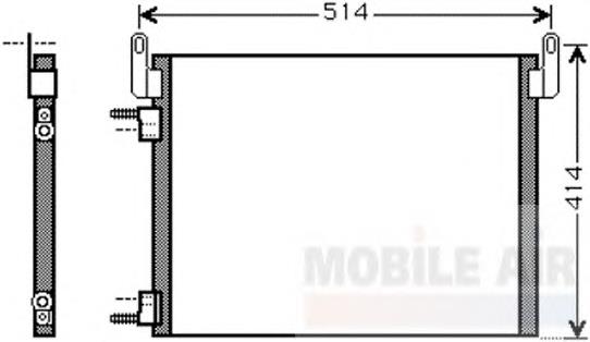 37005587 VAN Wezel condensador aire acondicionado