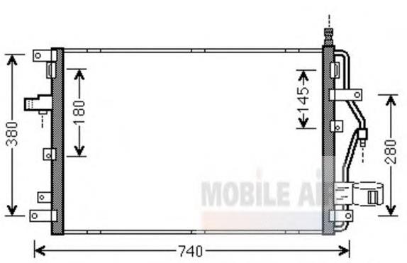 59005158 VAN Wezel condensador aire acondicionado