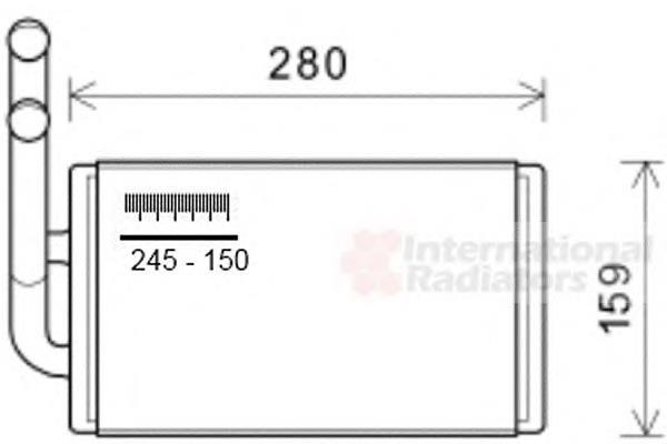 37006570 VAN Wezel radiador de calefacción