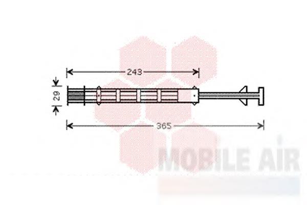 0900D247 VAN Wezel receptor-secador del aire acondicionado