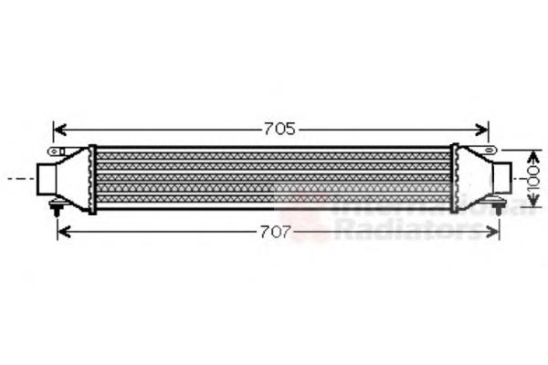 17004321 VAN Wezel radiador de aire de admisión