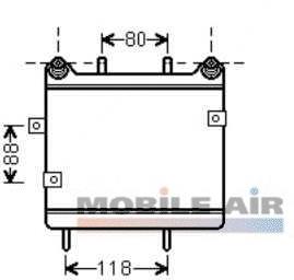 30003533 VAN Wezel radiador de aceite