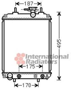 11002065 VAN Wezel radiador refrigeración del motor