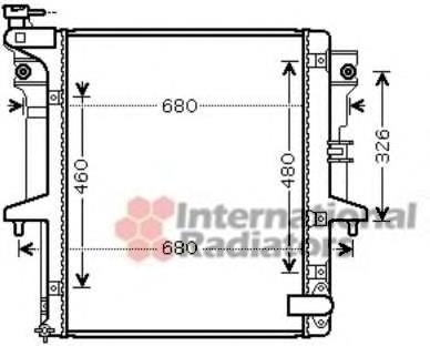 32002202 VAN Wezel radiador refrigeración del motor