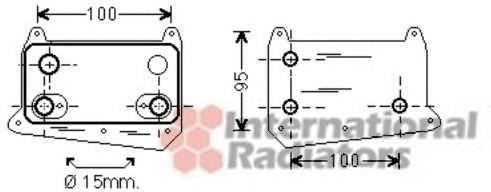 30003495 VAN Wezel radiador de aceite